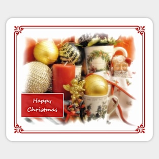 Vintage Christmas with text Sticker